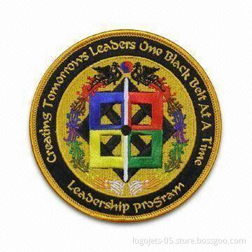 Embroidered Patch, Customized Shapes and Sizes are Welcome